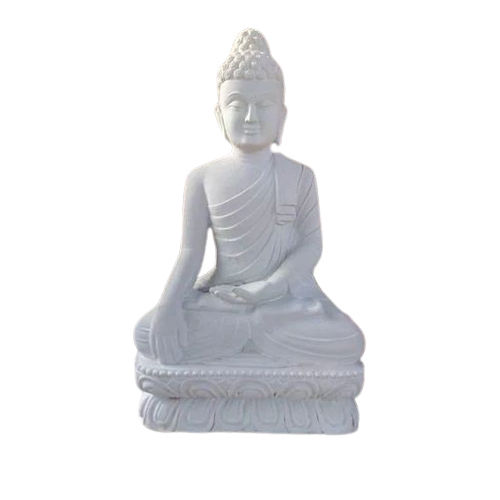 White Marble Lord Buddha Statue - Product Type: Sculpture