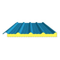 Puf Panel Sheets - Polyurethane Foam Insulated Sheets , Various Thicknesses, Rectangular Shape, Waterproof, Excellent Thermal Insulation & Soundproofing
