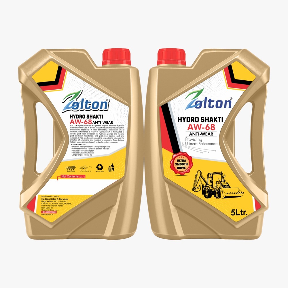 5 Ltr Aw-68 Hydra Shakti Anti Wear Hydraulic Oil - Color: Transparent