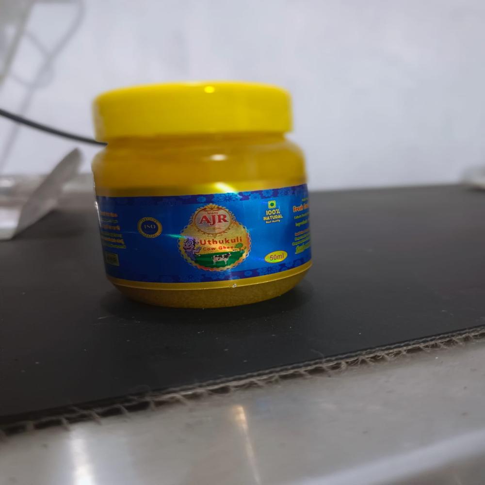 100ml AJR Pure Ghee - 100mg Sterilized Raw Milk, Original Flavor | Suitable for Adults & Children, Versatile for Cooking & Baking