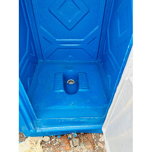 Indian Toilet Frp Cabin - Color: Blue