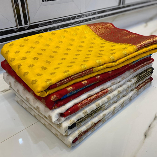 Printed Mercerised Kota Check Banarasi Suit