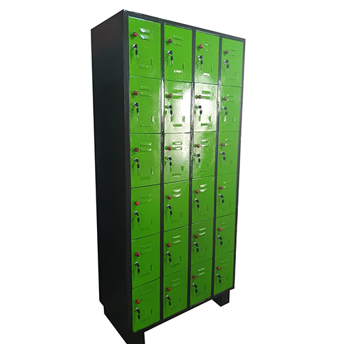 24 Door Industrial Locker - Mild Steel Construction | High Security, Easy Installation, Commercial Use, Multiple Color Options, 1-2 Year Warranty
