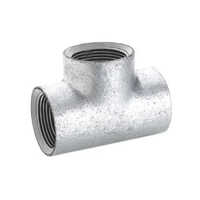 Gi Pipe Tee - Mild Steel, 0.5 Inch Outer Diameter, Silver Color | Threaded Connection, Powder-coated For Durability And Corrosion Resistance