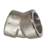 Mild Steel Elbow - 1 Inch Round Shape, Silver Powder Coated Finish | Socket Weld Connection, Durable And Reliable For Gas, Water, And Oil Pipelines