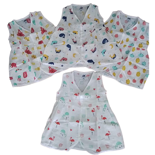 Printed Infant Muslin Frock