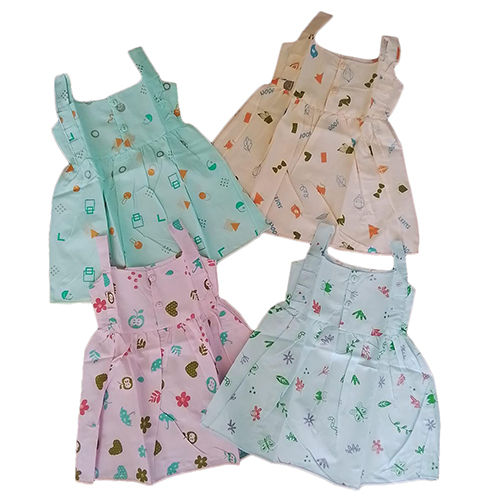 Infant Pastel Colour Cotton Frock - Feature: Washable