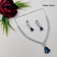 New Shiny American Diamond Necklace Set