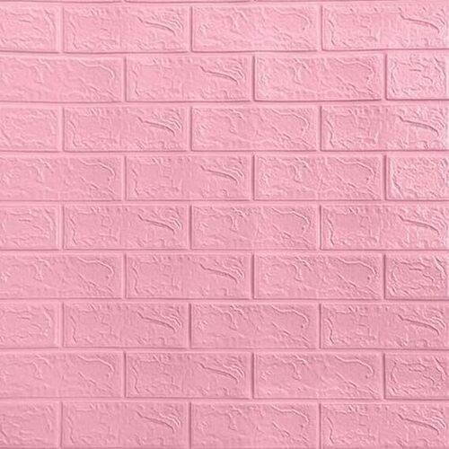 3D Pink Brick Wallpaper