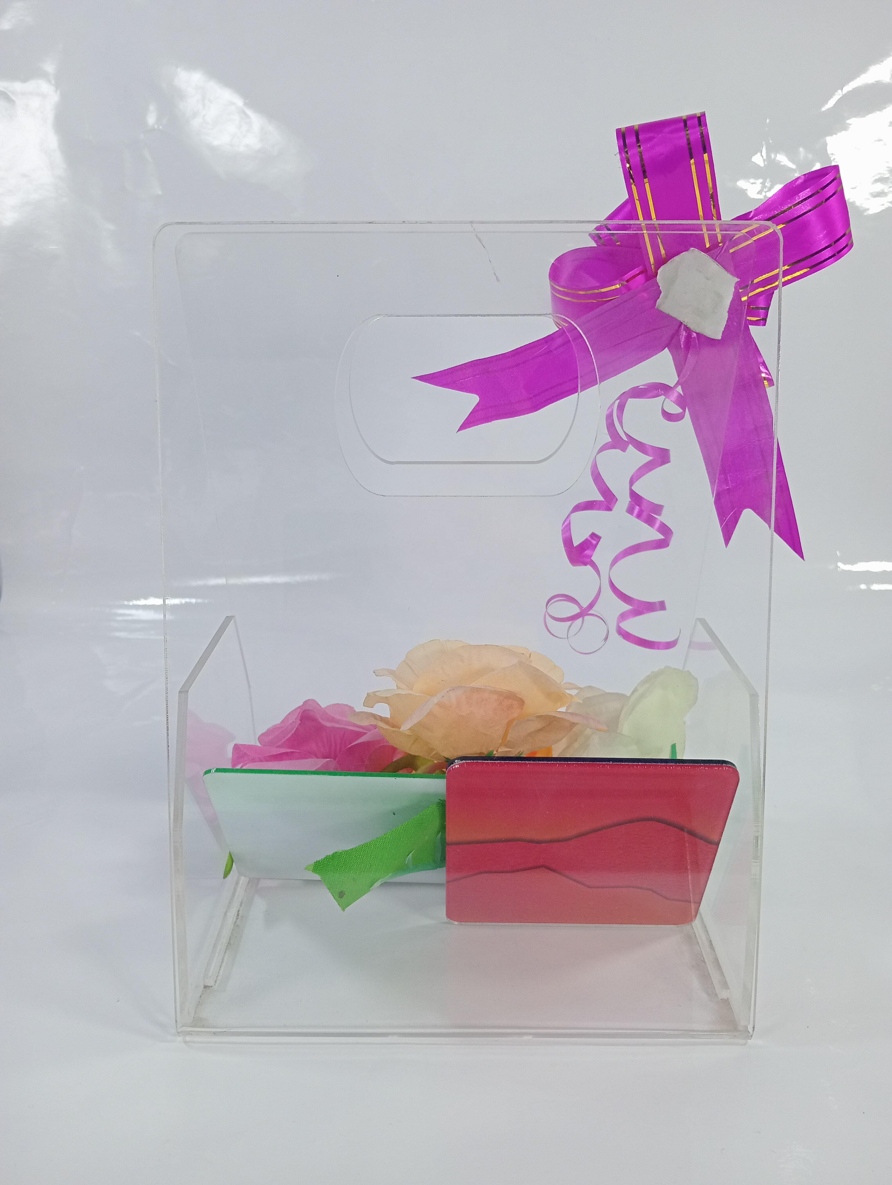 Acrylic gift bag for Diwali & marriages