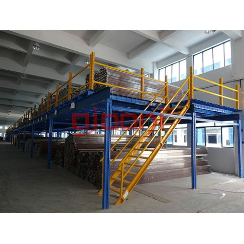 10 Feet Warehouse Mezzanine Floor - Color: Blue