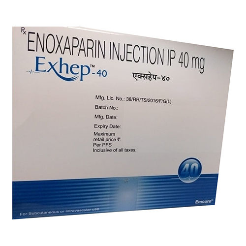 40mg Enoxaparin Injection Ip - Drug Type: General Medicines