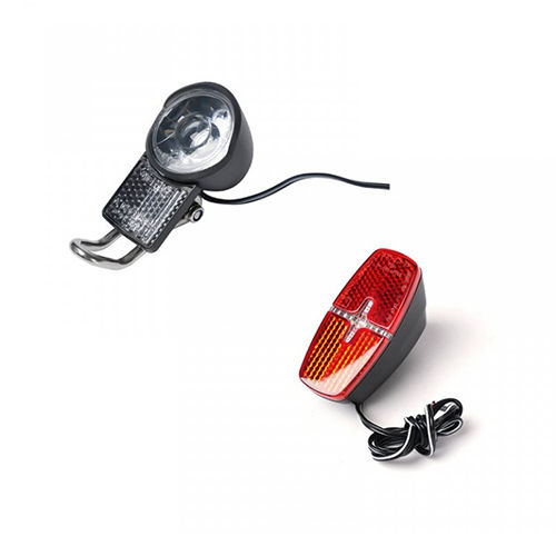 Electric Bike Headlight Taillight Front Light - Size: Standard