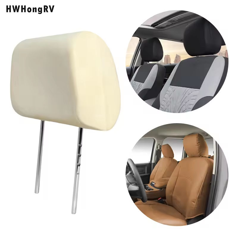 High Quality Campervan Accessories Caravan Seating Headrest Parts Adjustable Height Car Headrest Kit RV Van Seats Parts Adjustable Car Seat Headrest Pillow