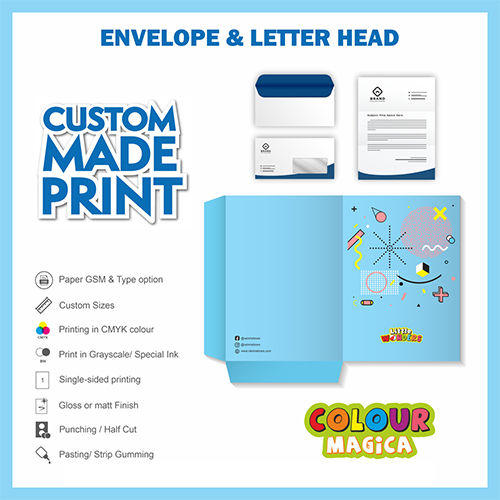 Paper Envelope And Letter Head - Dimensions: 210mm X 297mm Millimeter (Mm)