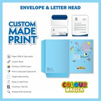 Paper Envelope And Letter Head - High-quality Paper, 210mm X 297mm Size | Anti-curl Design, Ideal For Official Correspondence