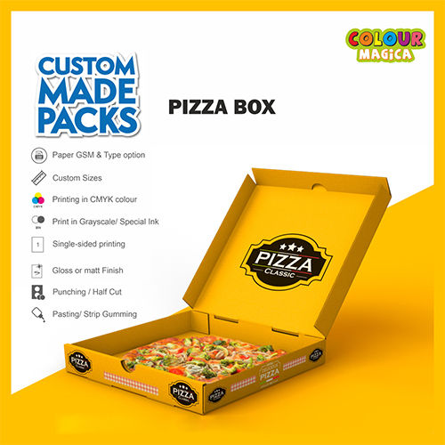 Pizza Box - Color: Yellow