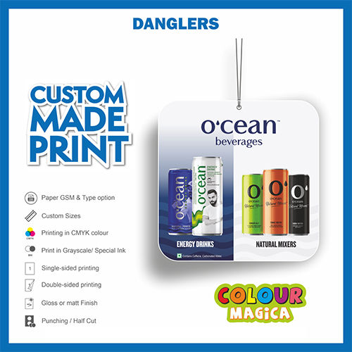 Customized Danglers Printing Services