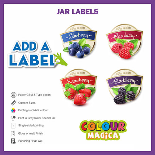 Jar Labels - Color: Multi Colour