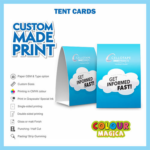 Paper Tent Card Printing Services