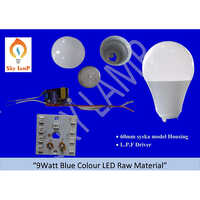 9W Led Blue Blub Colour Raw Material - Material: Polypropylene