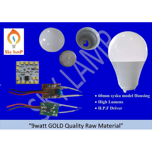 9w Led Bulb Quality Raw Material - Material: Aluminium