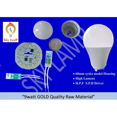 9W LED Bulb Quality Raw Material