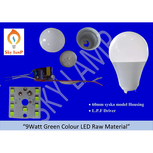 9W LED Green Bulb Raw Material