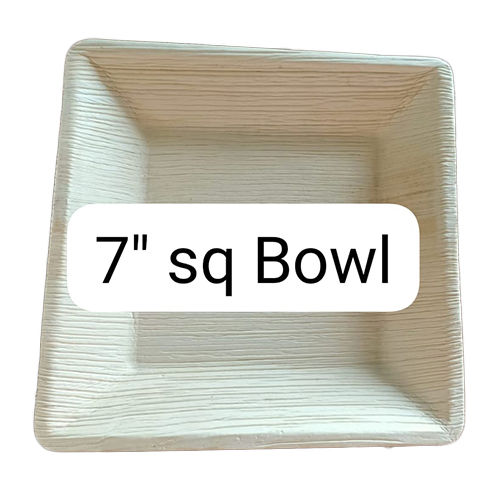 7 Inch Areca Leaf Bowl - Color: Off White