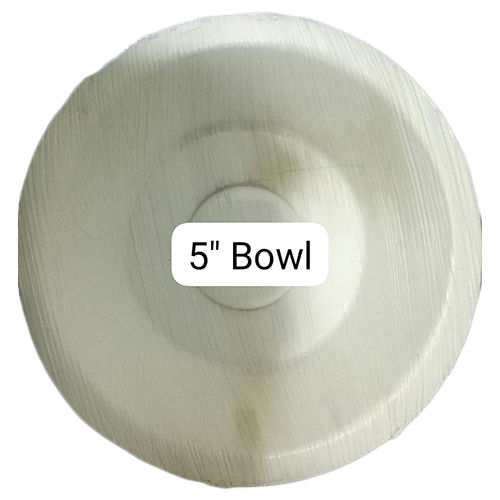 5 Inch Areca Leaf Bowl - Color: Off White