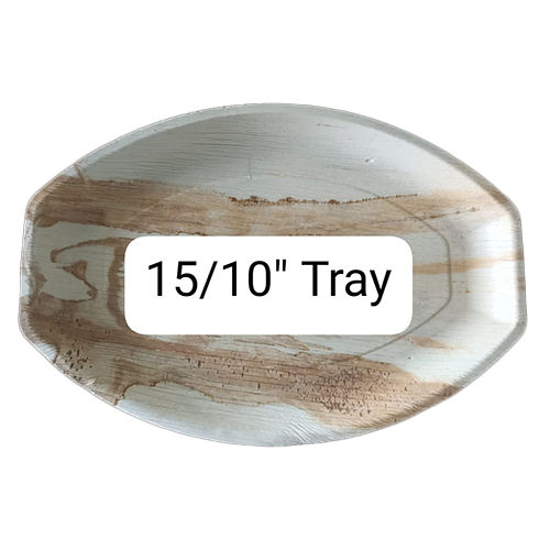 15x10 Inch Areca Leaf Disposable Tray