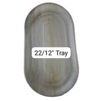 22x12 Inch Areca Leaf Disposable Tray - Color: Off White