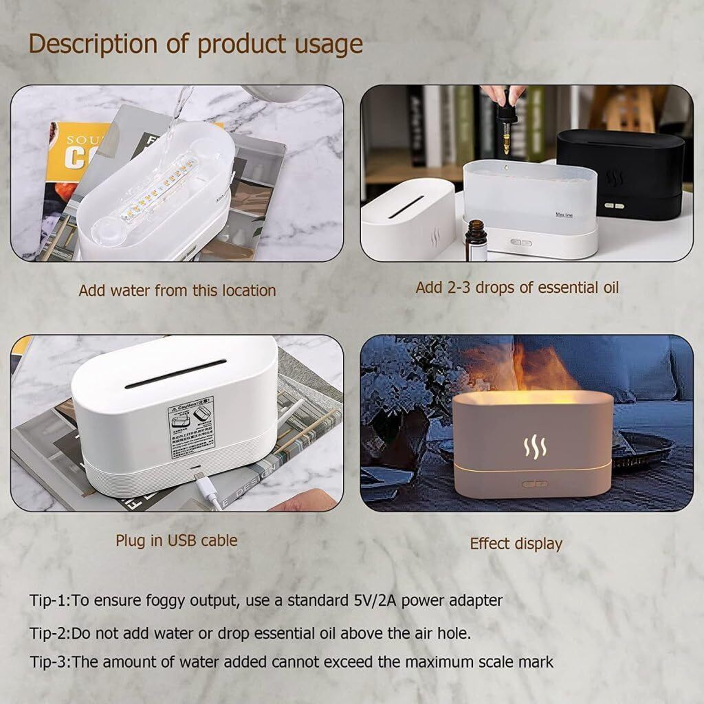 Flame humidifier