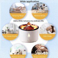 Ultrasonic Volcano Flame Diffuser