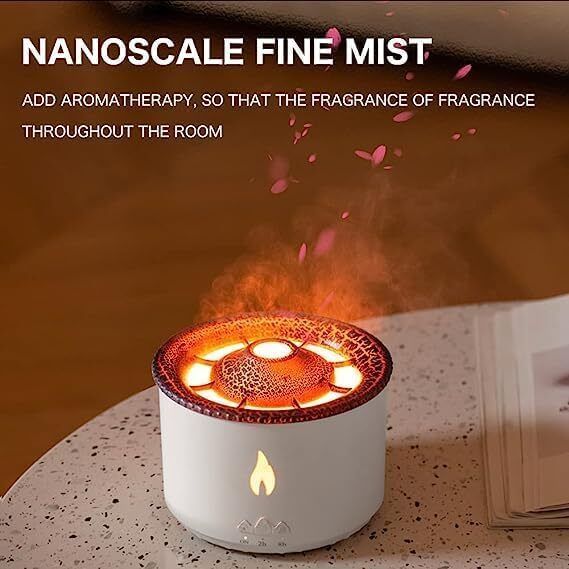 Ultrasonic Volcano Flame Diffuser