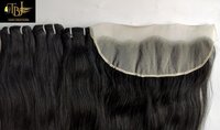 Raw Indian Unprocessed Natural Straight Human Hair Bundles with matching Transparent Lace Frontal