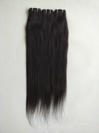 Raw Indian Unprocessed Natural Straight Human Hair Bundles with matching Transparent Lace Frontal