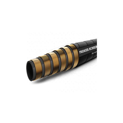 R13 6 Spiral Hydraulic Hose - Color: Black