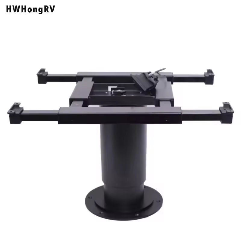 High Quality Wholesale Sliding Adjustable Table Black RV Table Leg