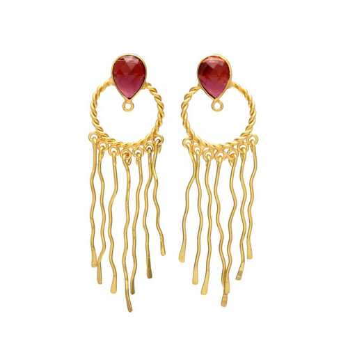 new arrival gold plated designer dangle earrings