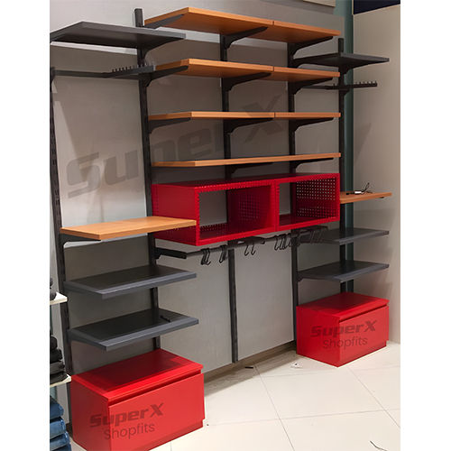 Sq Post Front Bracket Display Racks - Color: As Per Availability