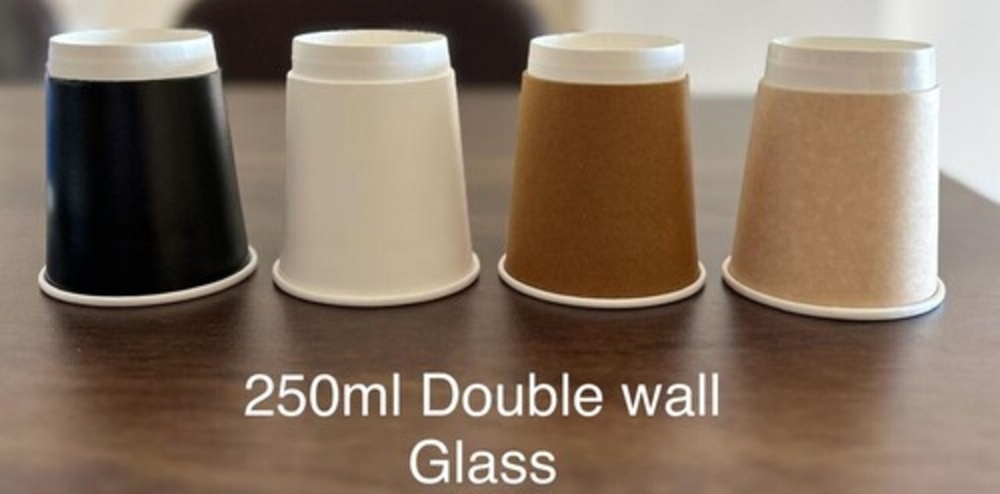 250Ml Double Wall Ripple Paper Cup - Color: Different Available