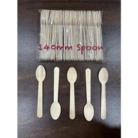 140mm Disposable Wooden Spoon - Application: Commercial