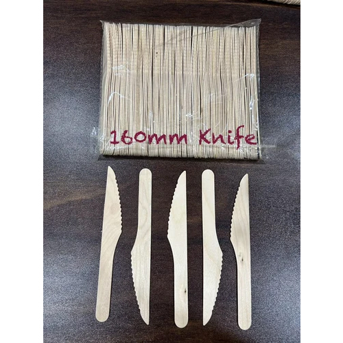 160mm Disposable Wooden Knife