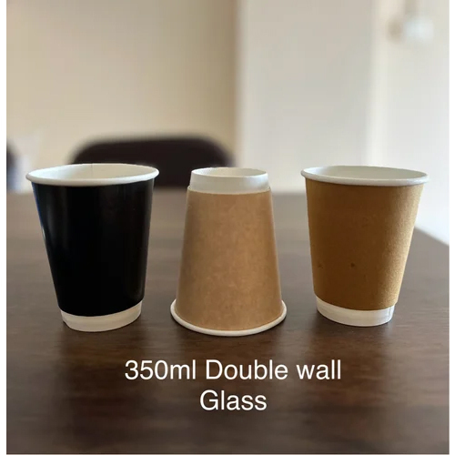 350ml Double Wall Disposable Glass