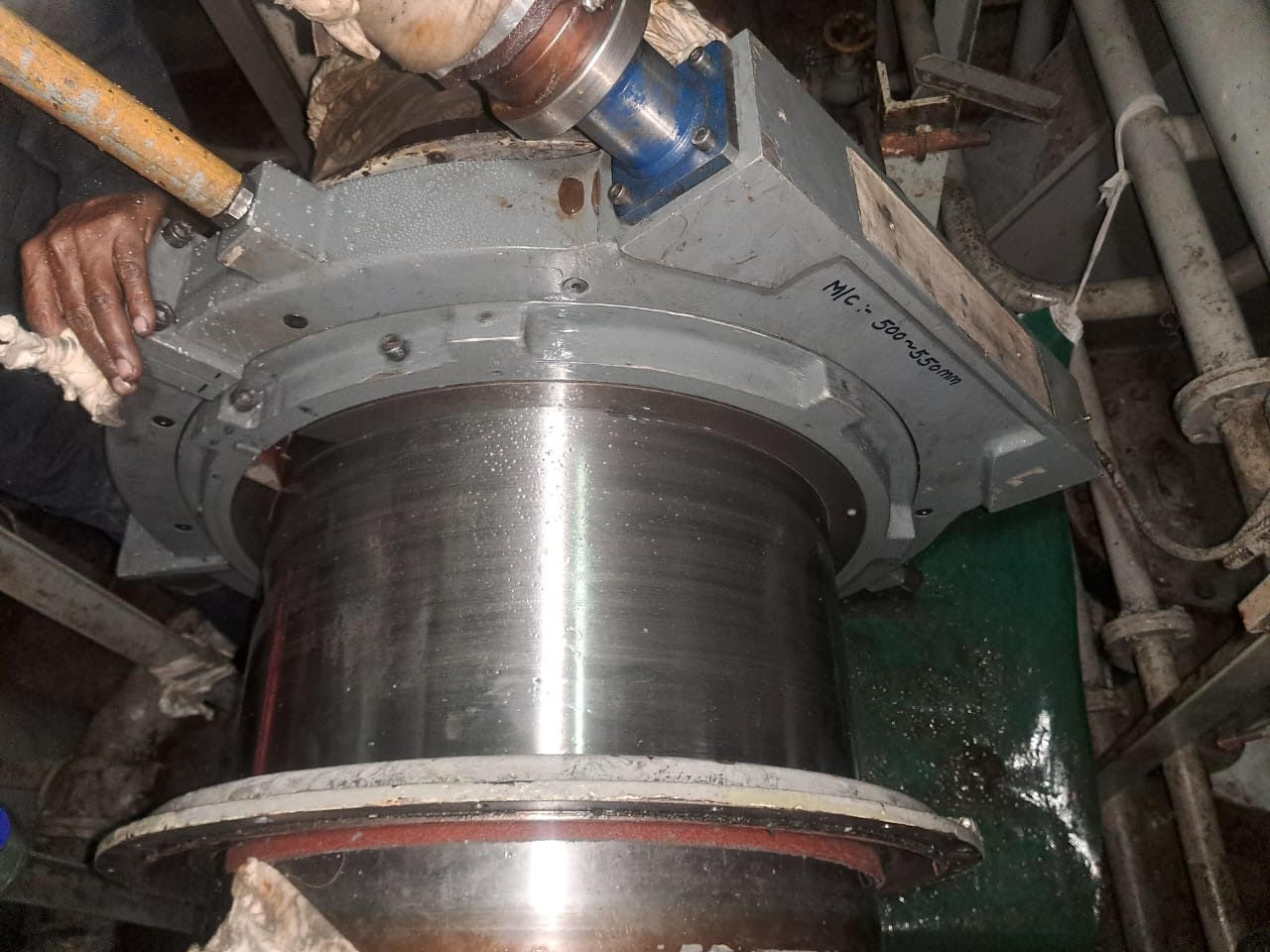 Intermediate Shaft Repair and Rebabbitting of Intermediate Shaft Bearing