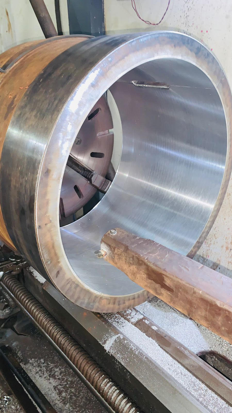 Intermediate Shaft Repair and Rebabbitting of Intermediate Shaft Bearing