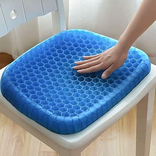 Mitsico Egg Sitter Gel Seat Cushion Ergonomic Breathable Design Pressure Relief Sitter Silicone