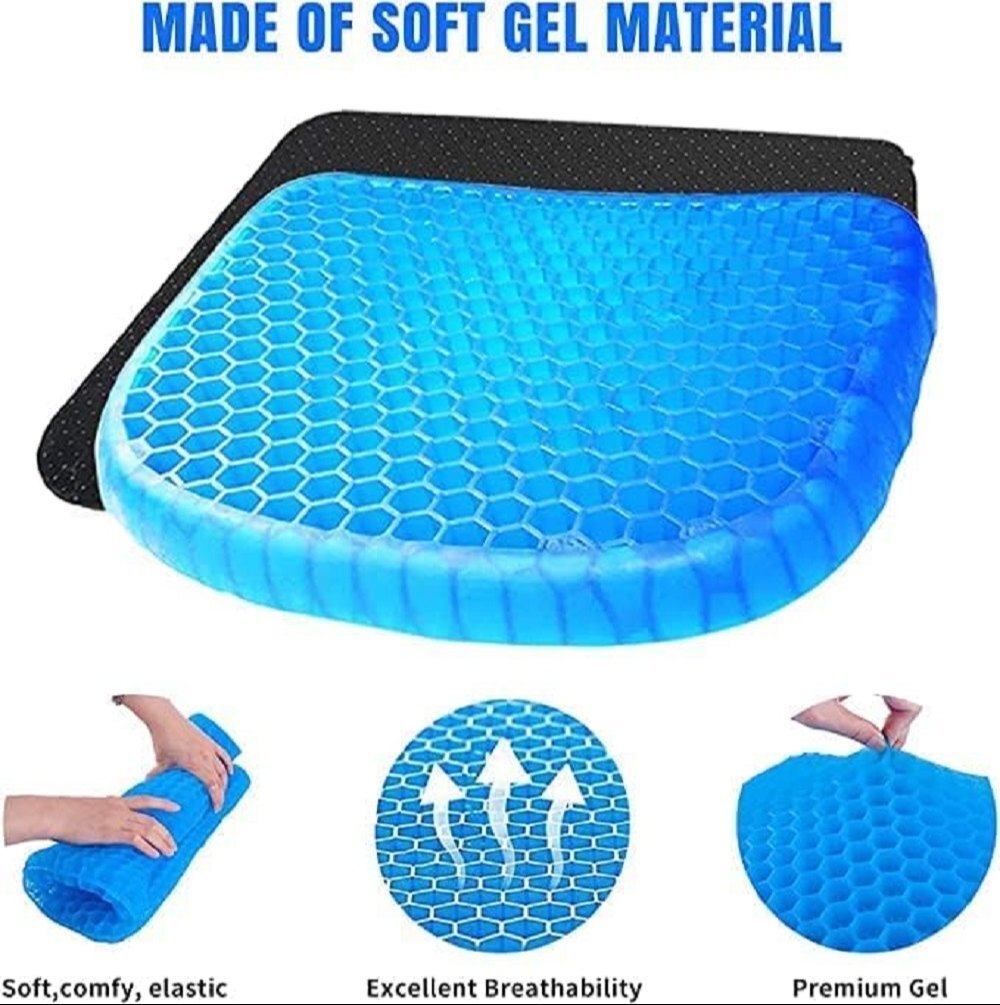 Mitsico Egg Sitter Gel Seat Cushion Ergonomic Breathable Design Pressure Relief Sitter Silicone