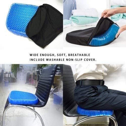 Mitsico Egg Sitter Gel Seat Cushion Ergonomic Breathable Design Pressure Relief Sitter Silicone